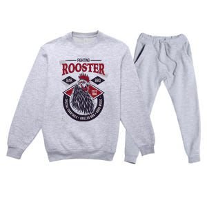 Fighting Rooster Premium Crewneck Sweatsuit Set