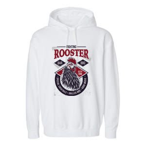 Fighting Rooster Garment-Dyed Fleece Hoodie