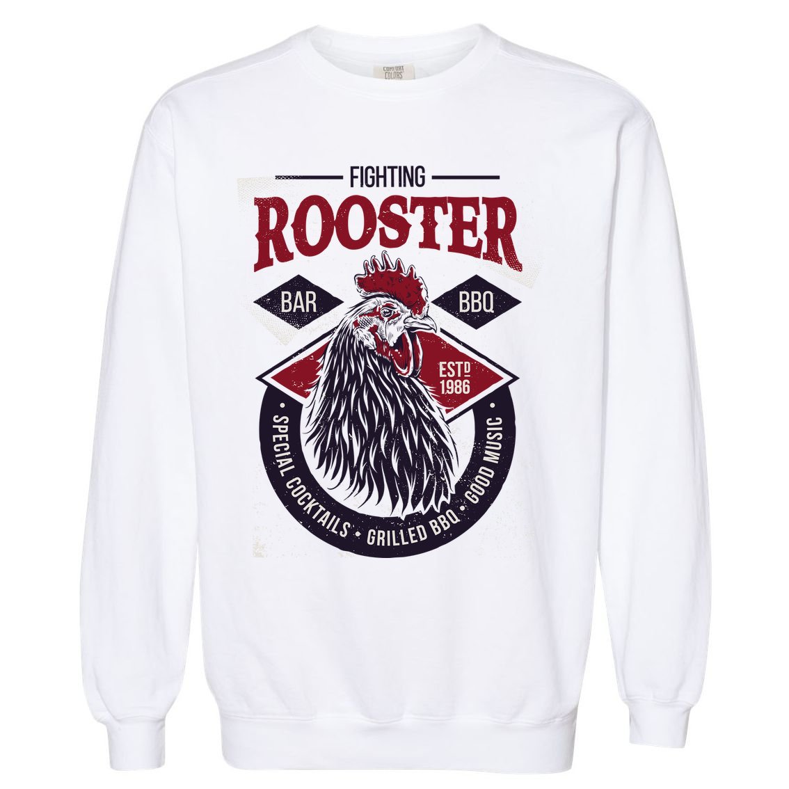 Fighting Rooster Garment-Dyed Sweatshirt