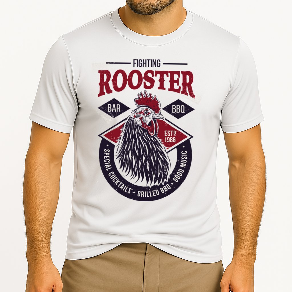 Fighting Rooster Cooling Performance Crew T-Shirt