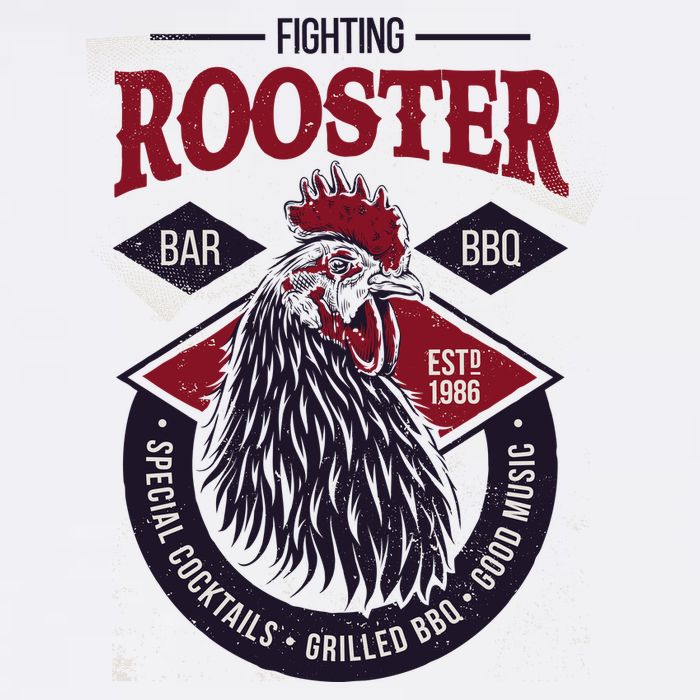 Fighting Rooster Cooling Performance Crew T-Shirt