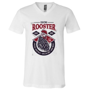 Fighting Rooster V-Neck T-Shirt