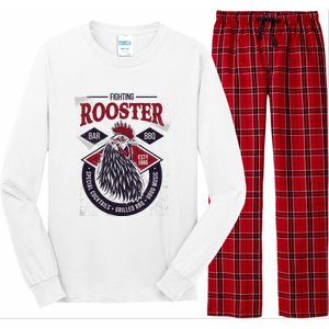 Fighting Rooster Long Sleeve Pajama Set