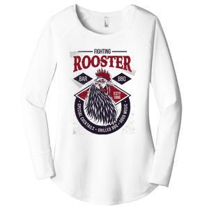 Fighting Rooster Women's Perfect Tri Tunic Long Sleeve Shirt