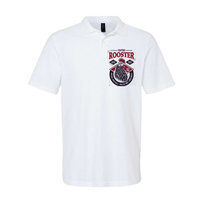 Fighting Rooster Softstyle Adult Sport Polo