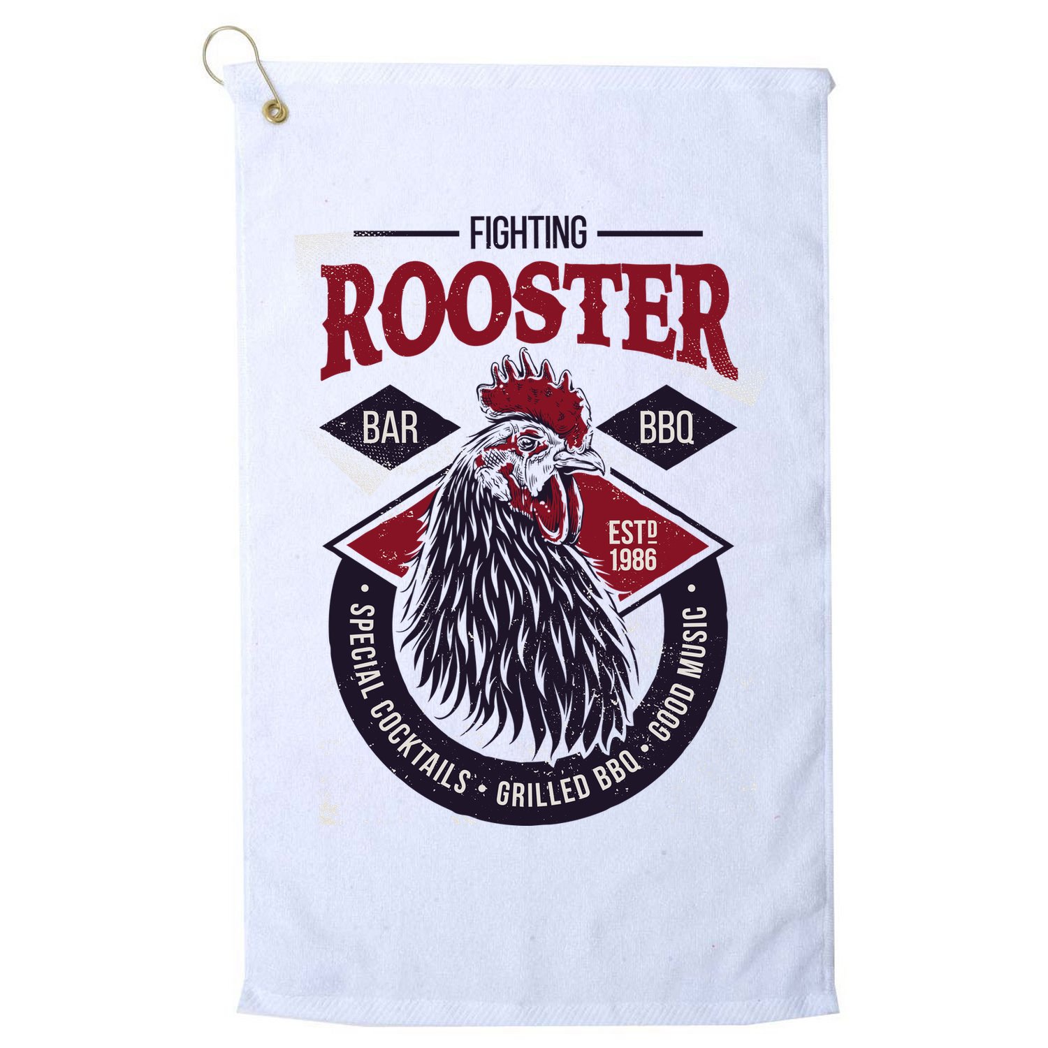 Fighting Rooster Golf Towel