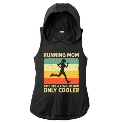 Funny Running For Mom Marathoner Runner Coach Racing Ladies PosiCharge Tri-Blend Wicking Draft Hoodie Tank