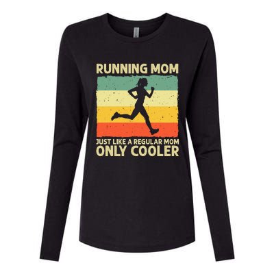 Funny Running For Mom Marathoner Runner Coach Racing Womens Cotton Relaxed Long Sleeve T-Shirt