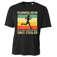 Funny Running For Mom Marathoner Runner Coach Racing Cooling Performance Crew T-Shirt