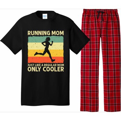 Funny Running For Mom Marathoner Runner Coach Racing Pajama Set