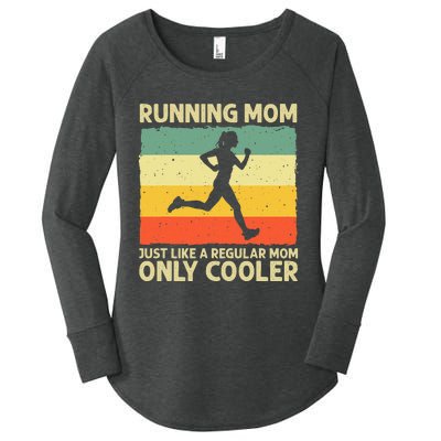 Funny Running For Mom Marathoner Runner Coach Racing Women's Perfect Tri Tunic Long Sleeve Shirt