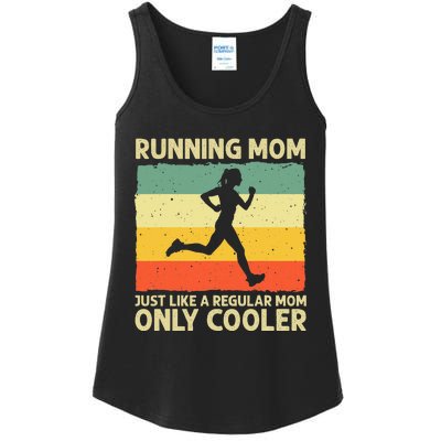 Funny Running For Mom Marathoner Runner Coach Racing Ladies Essential Tank