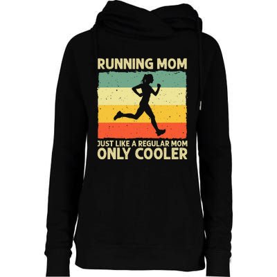 Funny Running For Mom Marathoner Runner Coach Racing Womens Funnel Neck Pullover Hood