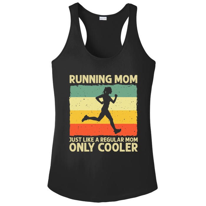 Funny Running For Mom Marathoner Runner Coach Racing Ladies PosiCharge Competitor Racerback Tank