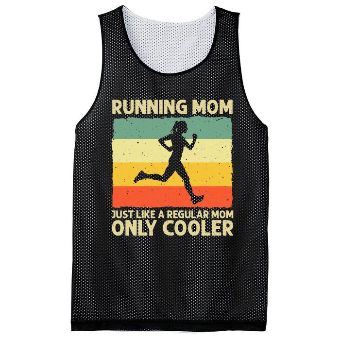 Funny Running For Mom Marathoner Runner Coach Racing Mesh Reversible Basketball Jersey Tank