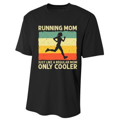 Funny Running For Mom Marathoner Runner Coach Racing Performance Sprint T-Shirt