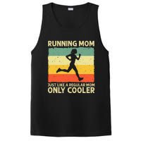 Funny Running For Mom Marathoner Runner Coach Racing PosiCharge Competitor Tank