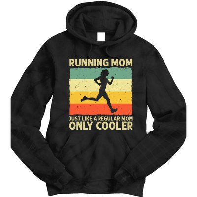 Funny Running For Mom Marathoner Runner Coach Racing Tie Dye Hoodie