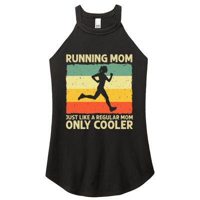 Funny Running For Mom Marathoner Runner Coach Racing Women's Perfect Tri Rocker Tank