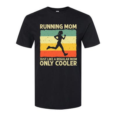 Funny Running For Mom Marathoner Runner Coach Racing Softstyle CVC T-Shirt