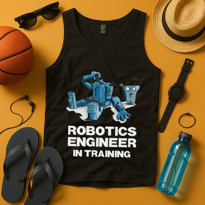 Funny Robot For Robotics Engineer In Training Tank Top