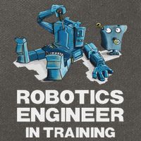Funny Robot For Robotics Engineer In Training Cotton Canvas Backpack