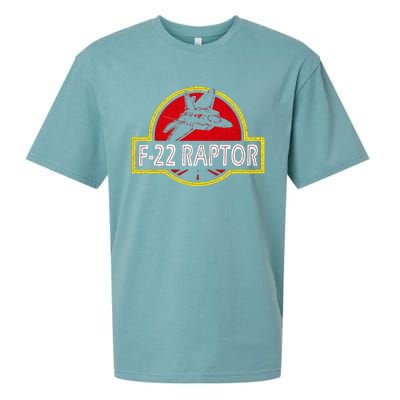 F22 Raptor Fighter Jet Pilot Airplane 4th Of July Vintage Sueded Cloud Jersey T-Shirt