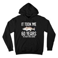 Funny Redfish Fishing 60th Birthday 60 Years To Fish Great Hoodie