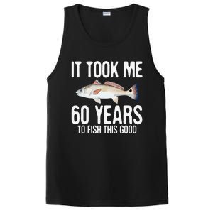 Funny Redfish Fishing 60th Birthday 60 Years To Fish Great PosiCharge Competitor Tank