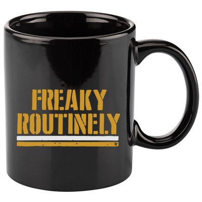 Freaky Routinely 11oz C Handle Ceramic Mug