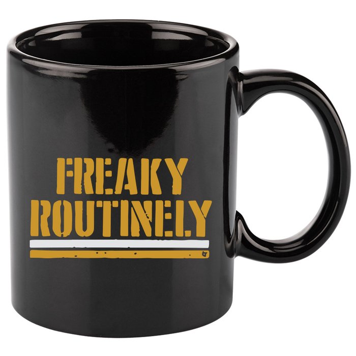Freaky Routinely 11oz C Handle Ceramic Mug