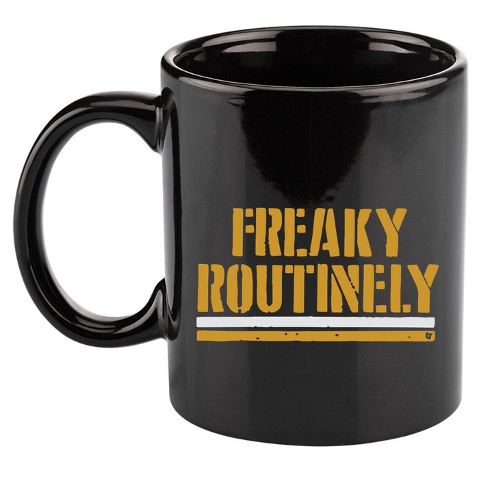 Freaky Routinely 11oz C Handle Ceramic Mug