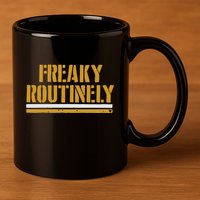 Freaky Routinely 11oz C Handle Ceramic Mug