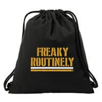 Freaky Routinely Drawstring Bag