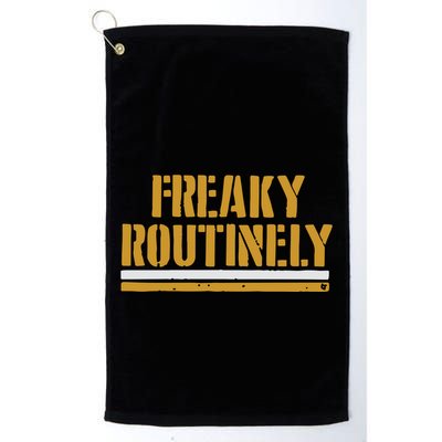 Freaky Routinely Golf Towel