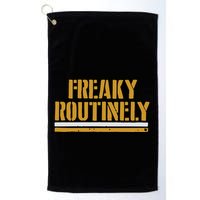 Freaky Routinely Golf Towel