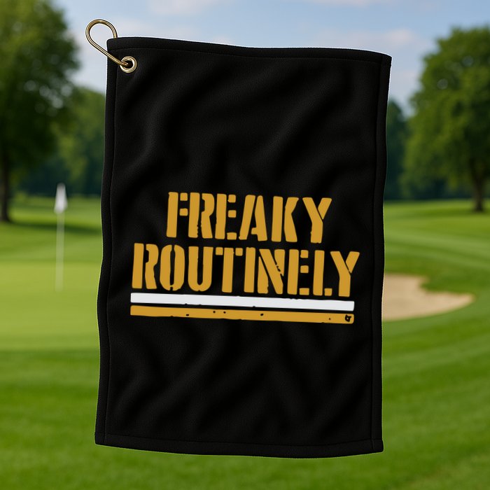 Freaky Routinely Golf Towel