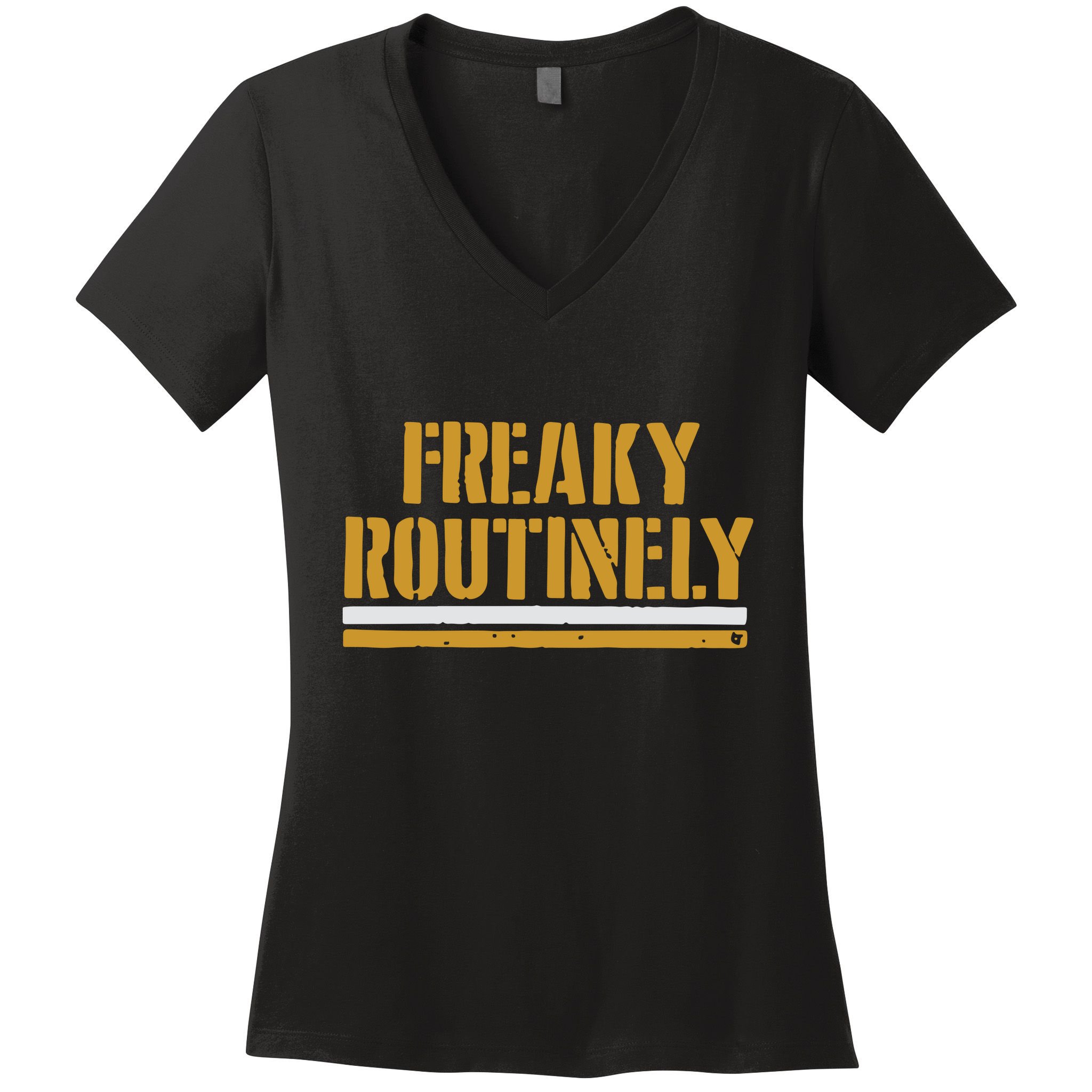 Freaky Routinely Women's V-Neck T-Shirt