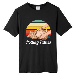 Funny Rolling Fatties Cat Lover Pet Owner Cat Gift Tall Fusion ChromaSoft Performance T-Shirt