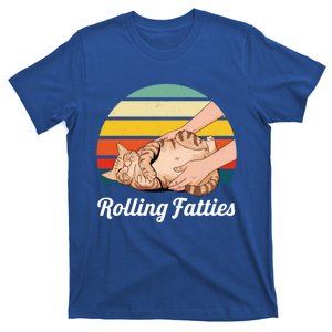 Funny Rolling Fatties Cat Lover Pet Owner Cat Gift T-Shirt