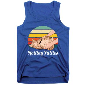 Funny Rolling Fatties Cat Lover Pet Owner Cat Gift Tank Top