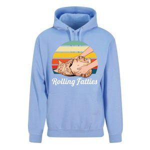 Funny Rolling Fatties Cat Lover Pet Owner Cat Gift Unisex Surf Hoodie