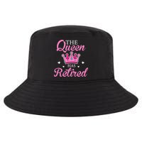 Funny Retirement Floral The Queen Has Retired Cool Comfort Performance Bucket Hat