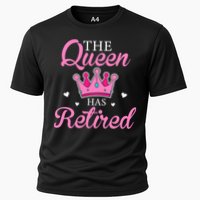 Funny Retirement Floral The Queen Has Retired Cooling Performance Crew T-Shirt