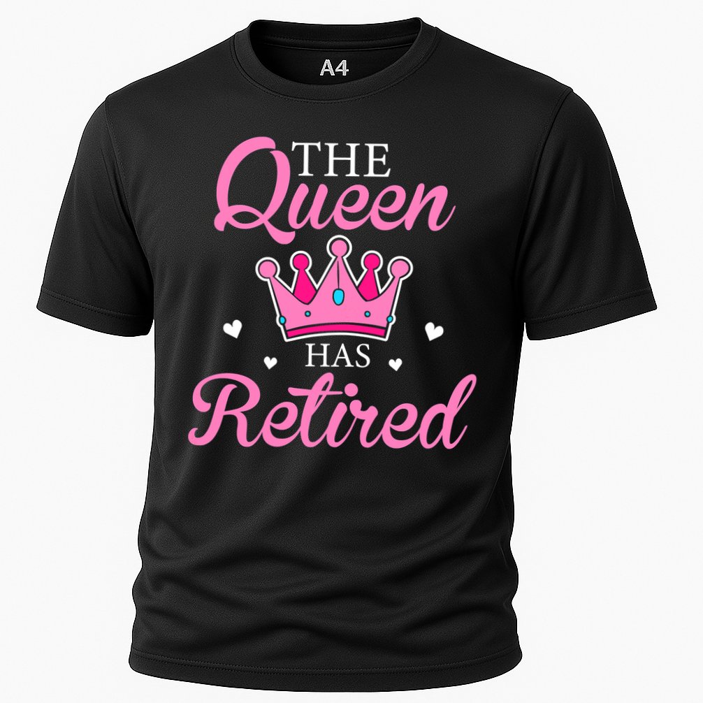 Funny Retirement Floral The Queen Has Retired Cooling Performance Crew T-Shirt