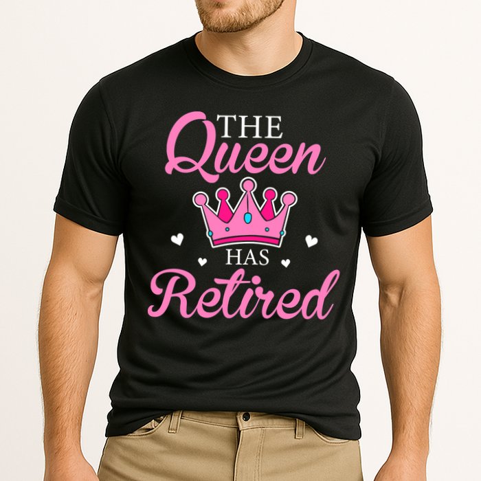 Funny Retirement Floral The Queen Has Retired Cooling Performance Crew T-Shirt