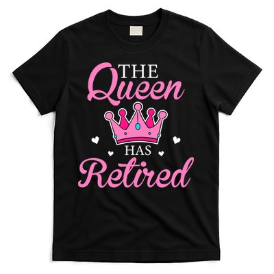 Funny Retirement Floral The Queen Has Retired T-Shirt