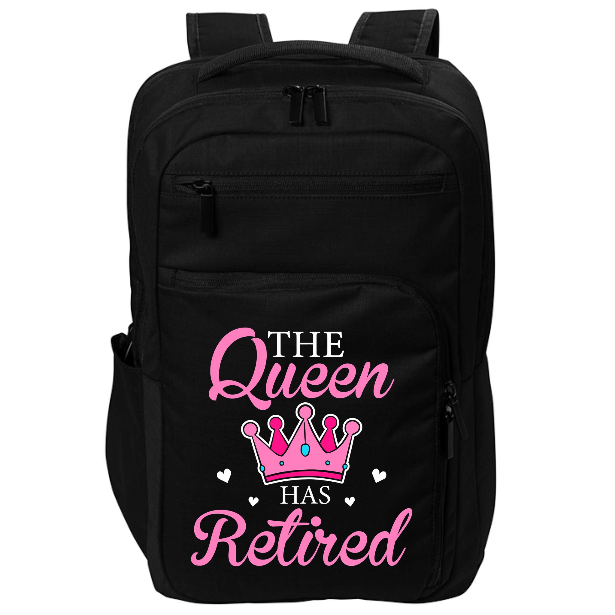 Funny Retirement Floral The Queen Has Retired Impact Tech Backpack