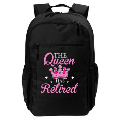 Funny Retirement Floral The Queen Has Retired Backpack