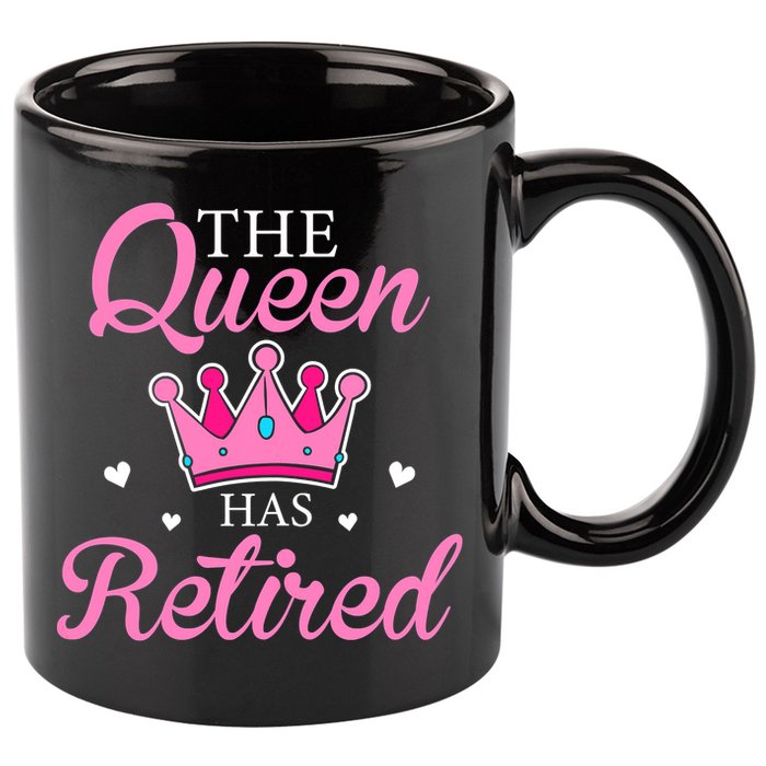 Funny Retirement Floral The Queen Has Retired 11oz C Handle Ceramic Mug